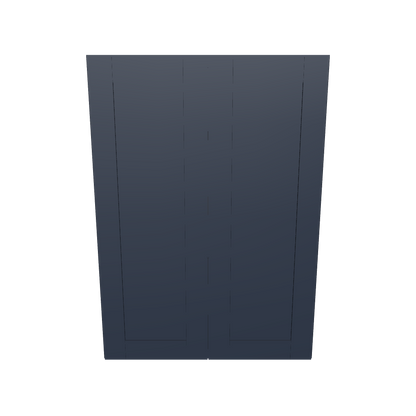 Wall Kitchen Cabinet W3042 Danbury Blue LessCare 30 in. width 42 in. height 12 in. depth