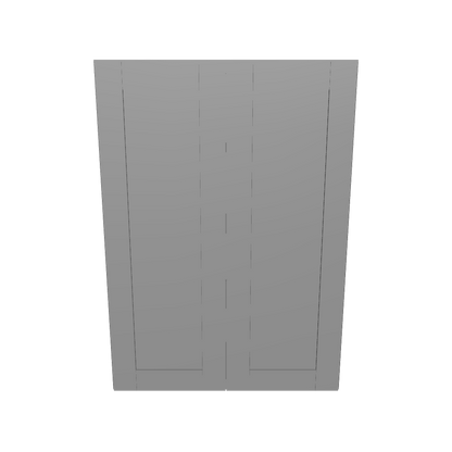 Wall Kitchen Cabinet W3042 Colonial Gray LessCare 30 in. width 42 in. height 12 in. depth