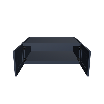 Wall Kitchen Cabinet W331224 Danbury Blue LessCare 33 in. width 12 in. height 24 in. depth