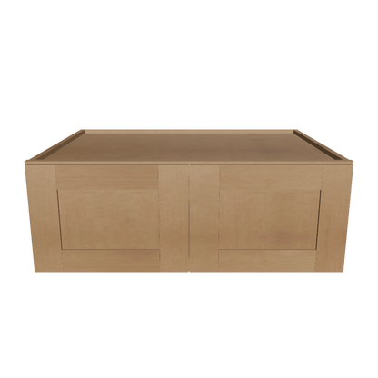 Wall Kitchen Cabinet W331224 Shaker Toffee LessCare 33 in. width 12 in. height 24 in. depth