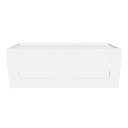 Wall Kitchen Cabinet W3312 Alpina White LessCare 33 in. width 12 in. height 12 in. depth