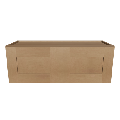 Wall Kitchen Cabinet W3312 Shaker Toffee LessCare 33 in. width 12 in. height 12 in. depth