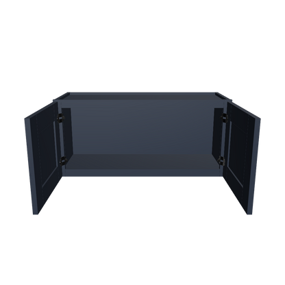 Wall Kitchen Cabinet W3315 Danbury Blue LessCare 33 in. width 15 in. height 12 in. depth