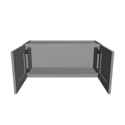 Wall Kitchen Cabinet W3315 Colonial Gray LessCare 33 in. width 15 in. height 12 in. depth