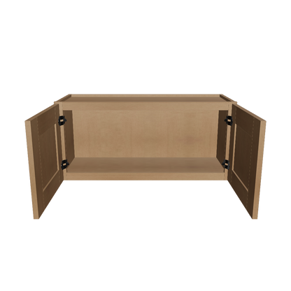 Wall Kitchen Cabinet W3315 Shaker Toffee LessCare 33 in. width 15 in. height 12 in. depth