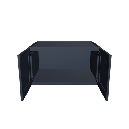 Wall Kitchen Cabinet W331824 Danbury Blue LessCare 33 in. width 18 in. height 24 in. depth