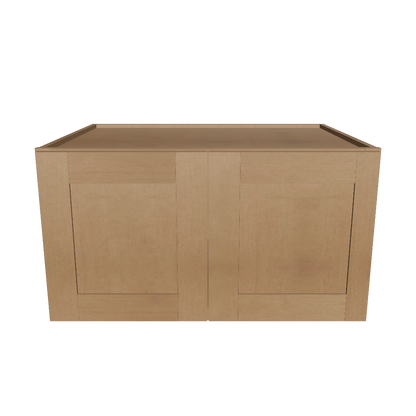 Wall Kitchen Cabinet W331824 Shaker Toffee LessCare 33 in. width 18 in. height 24 in. depth