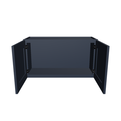 Wall Kitchen Cabinet W3318 Danbury Blue LessCare 33 in. width 18 in. height 12 in. depth