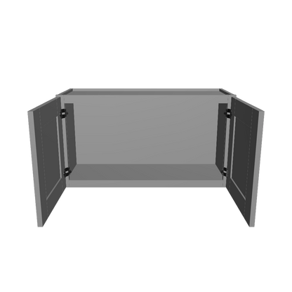 Wall Kitchen Cabinet W3318 Colonial Gray LessCare 33 in. width 18 in. height 12 in. depth