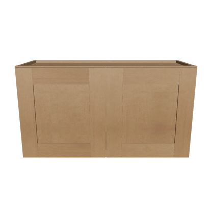Wall Kitchen Cabinet W3318 Shaker Toffee LessCare 33 in. width 18 in. height 12 in. depth