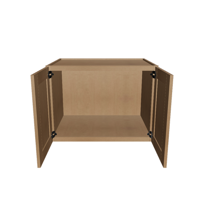 Wall Kitchen Cabinet W332424 Shaker Toffee LessCare 33 in. width 24 in. height 24 in. depth