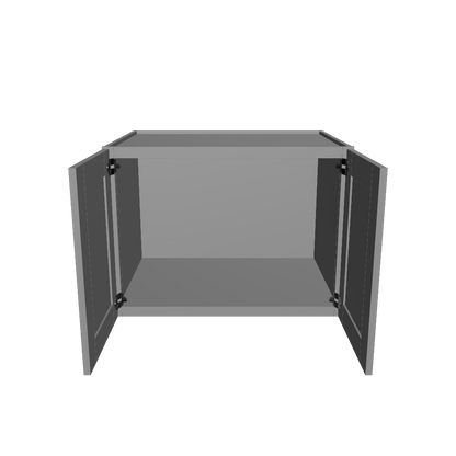 Wall Kitchen Cabinet W332424 Colonial Gray LessCare 33 in. width 24 in. height 24 in. depth