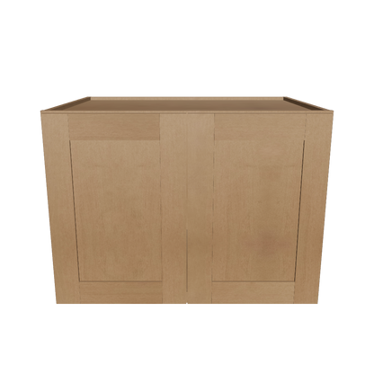 Wall Kitchen Cabinet W332424 Shaker Toffee LessCare 33 in. width 24 in. height 24 in. depth