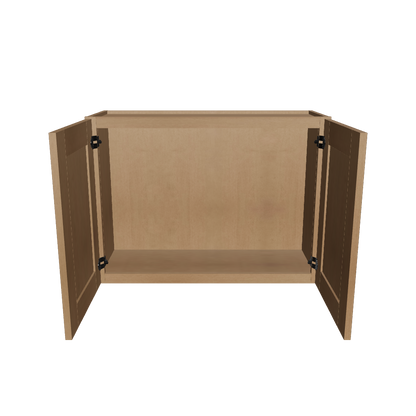 Wall Kitchen Cabinet W3324 Shaker Toffee LessCare 33 in. width 24 in. height 12 in. depth