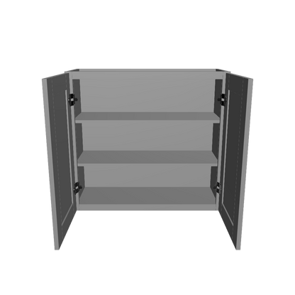 Wall Kitchen Cabinet W3330 Colonial Gray LessCare 33 in. width 30 in. height 12 in. depth