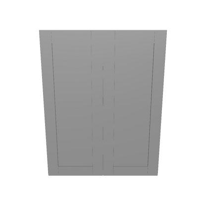 Wall Kitchen Cabinet W3342 Colonial Gray LessCare 33 in. width 42 in. height 12 in. depth