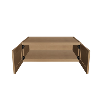 Wall Kitchen Cabinet W361224 Shaker Toffee LessCare 36 in. width 12 in. height 24 in. depth