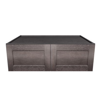 Wall Kitchen Cabinet W361224 Milan Slate LessCare 36 in. width 12 in. height 24 in. depth