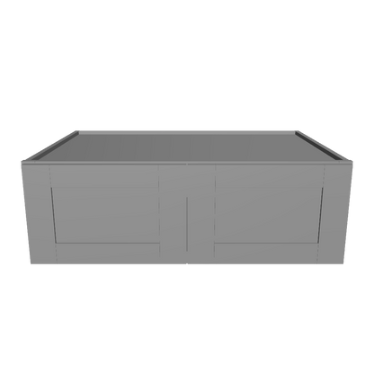 Wall Kitchen Cabinet W361224 Colonial Gray LessCare 36 in. width 12 in. height 24 in. depth