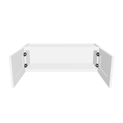 Wall Kitchen Cabinet W3612 Alpina White LessCare 36 in. width 12 in. height 12 in. depth