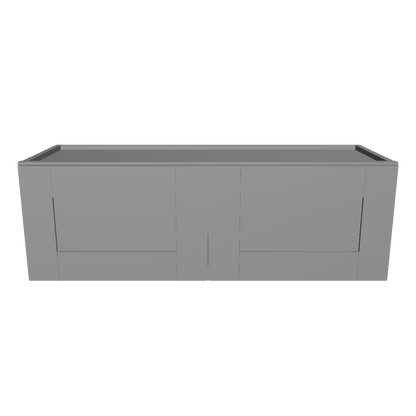 Wall Kitchen Cabinet W3612 Colonial Gray LessCare 36 in. width 12 in. height 12 in. depth