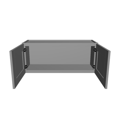 Wall Kitchen Cabinet W3615 Colonial Gray LessCare 36 in. width 15 in. height 12 in. depth