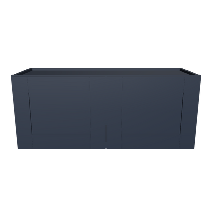 Wall Kitchen Cabinet W3615 Danbury Blue LessCare 36 in. width 15 in. height 12 in. depth