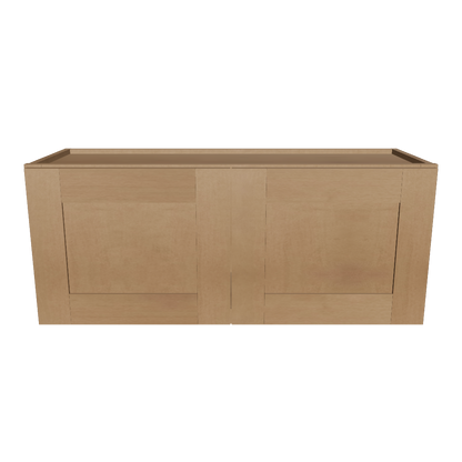 Wall Kitchen Cabinet W3615 Shaker Toffee LessCare 36 in. width 15 in. height 12 in. depth