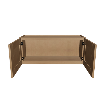 Wall Kitchen Cabinet W3615 Shaker Toffee LessCare 36 in. width 15 in. height 12 in. depth