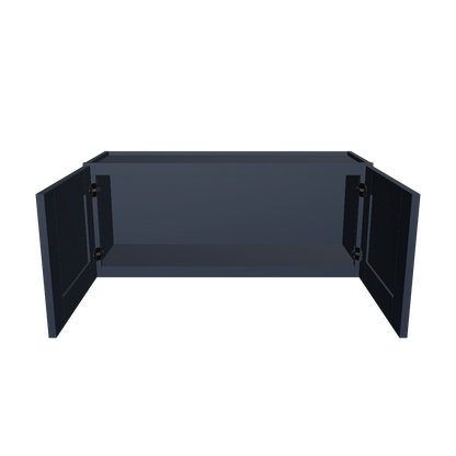 Wall Kitchen Cabinet W3615 Danbury Blue LessCare 36 in. width 15 in. height 12 in. depth