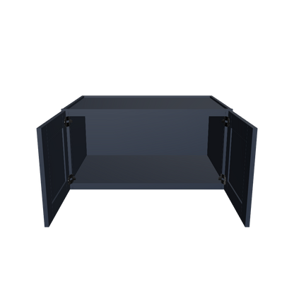 Wall Kitchen Cabinet W361824 Danbury Blue LessCare 36 in. width 18 in. height 24 in. depth