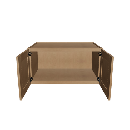 Wall Kitchen Cabinet W361824 Shaker Toffee LessCare 36 in. width 18 in. height 24 in. depth