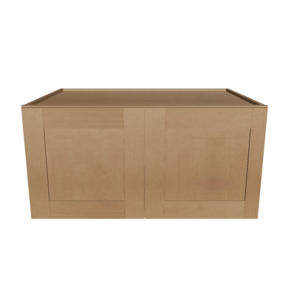 Wall Kitchen Cabinet W361824 Shaker Toffee LessCare 36 in. width 18 in. height 24 in. depth