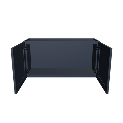 Wall Kitchen Cabinet W3618 Danbury Blue LessCare 36 in. width 18 in. height 12 in. depth