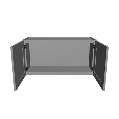 Wall Kitchen Cabinet W3618 Colonial Gray LessCare 36 in. width 18 in. height 12 in. depth