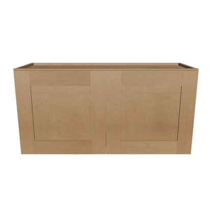 Wall Kitchen Cabinet W3618 Shaker Toffee LessCare 36 in. width 18 in. height 12 in. depth