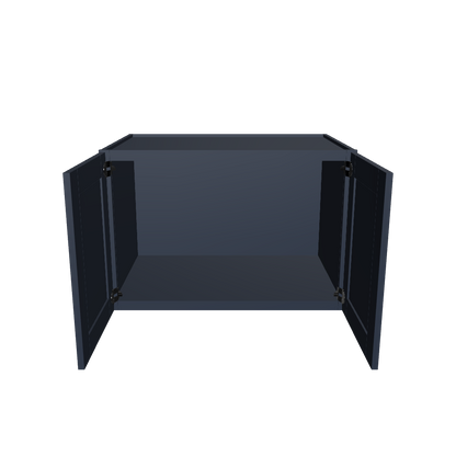 Wall Kitchen Cabinet W362424 Danbury Blue LessCare 36 in. width 24 in. height 24 in. depth