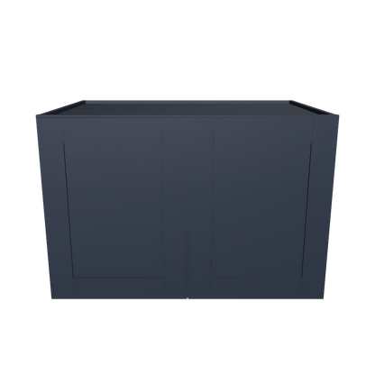 Wall Kitchen Cabinet W362424 Danbury Blue LessCare 36 in. width 24 in. height 24 in. depth