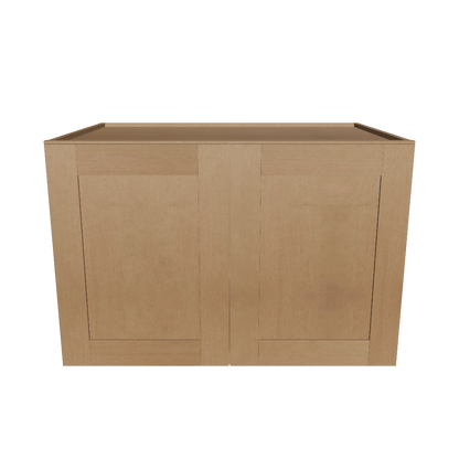 Wall Kitchen Cabinet W362424 Shaker Toffee LessCare 36 in. width 24 in. height 24 in. depth