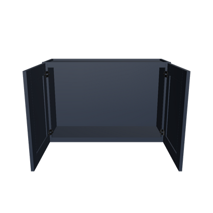 Wall Kitchen Cabinet W3624 Danbury Blue LessCare 36 in. width 24 in. height 12 in. depth