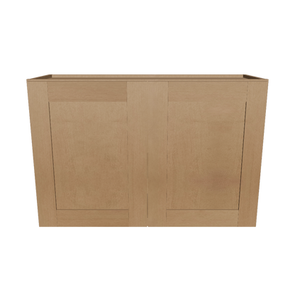 Wall Kitchen Cabinet W3624 Shaker Toffee LessCare 36 in. width 24 in. height 12 in. depth