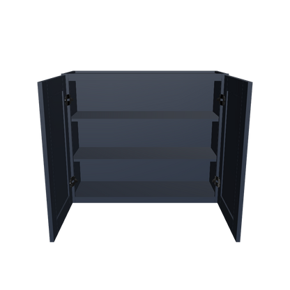 Wall Kitchen Cabinet W3630 Danbury Blue LessCare 36 in. width 30 in. height 12 in. depth