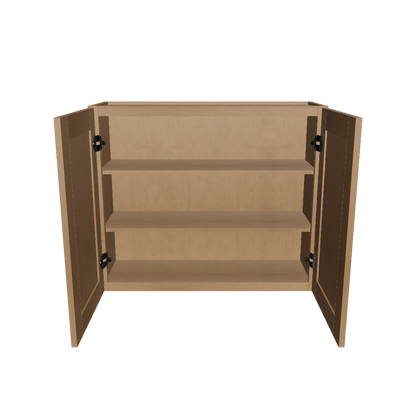 Wall Kitchen Cabinet W3630 Shaker Toffee LessCare 36 in. width 30 in. height 12 in. depth