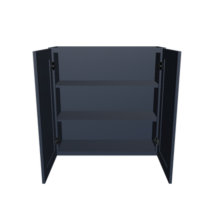 Wall Kitchen Cabinet W3636 Danbury Blue LessCare 36 in. width 36 in. height 12 in. depth