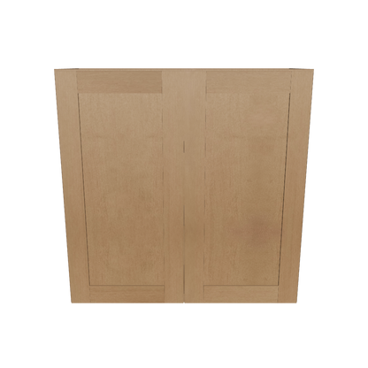Wall Kitchen Cabinet W3636 Shaker Toffee LessCare 36 in. width 36 in. height 12 in. depth