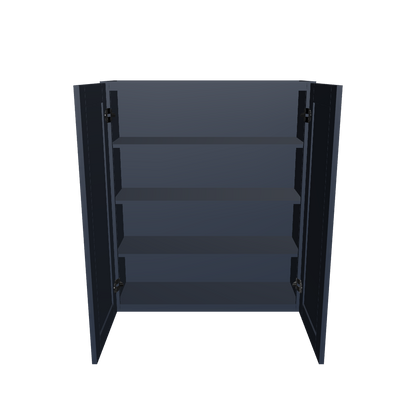 Wall Kitchen Cabinet W3642 Danbury Blue LessCare 36 in. width 42 in. height 12 in. depth