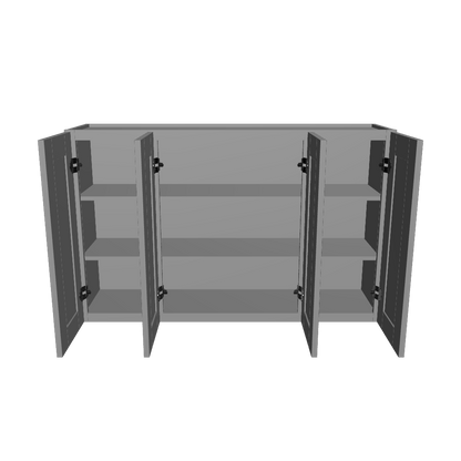 Wall Kitchen Cabinet W4830 Colonial Gray LessCare 48 in. width 30 in. height 12 in. depth