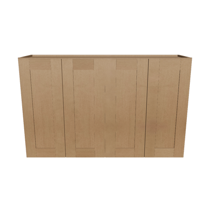 Wall Kitchen Cabinet W4830 Shaker Toffee LessCare 48 in. width 30 in. height 12 in. depth