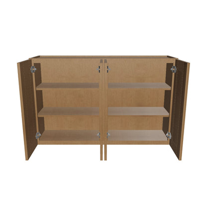 Wall Kitchen Cabinet W4830 Shaker Toffee LessCare 48 in. width 30 in. height 12 in. depth