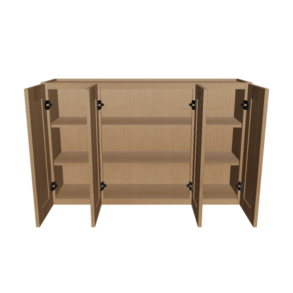 Wall Kitchen Cabinet W4830 Shaker Toffee LessCare 48 in. width 30 in. height 12 in. depth